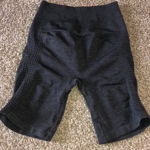 Alphalete Biker Shorts-Grey